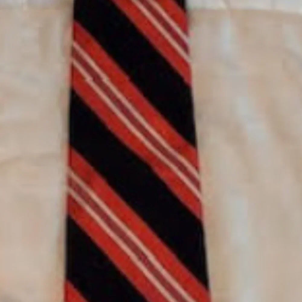 Brooks Brothers navy and pink striped tie - Picture 2 of 6